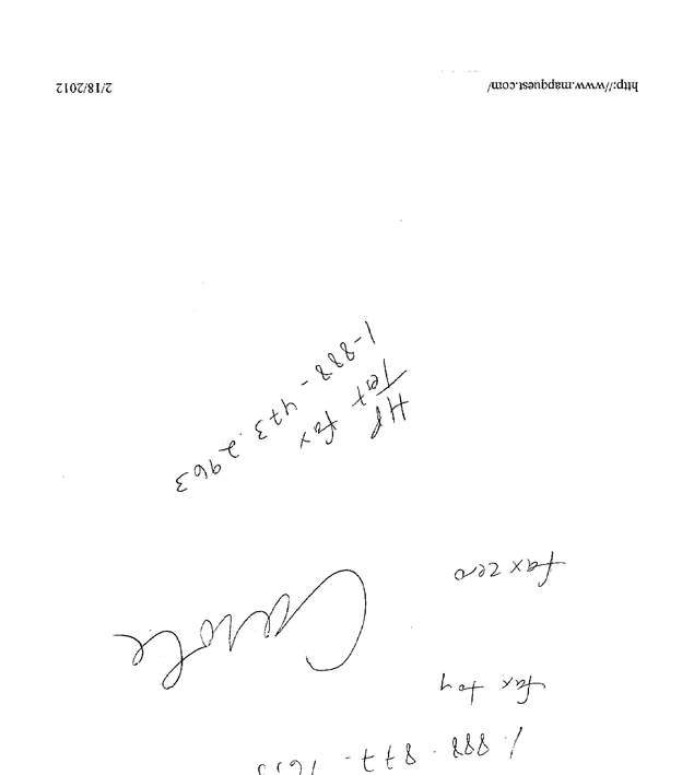 Fax page