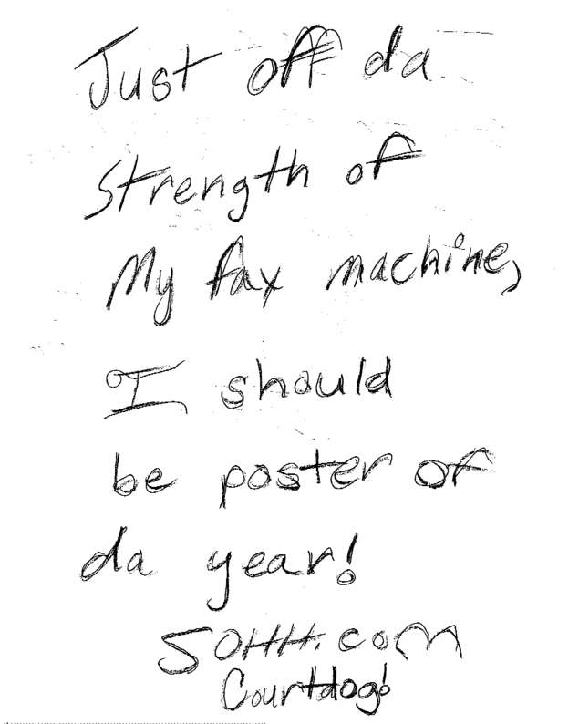 Fax page