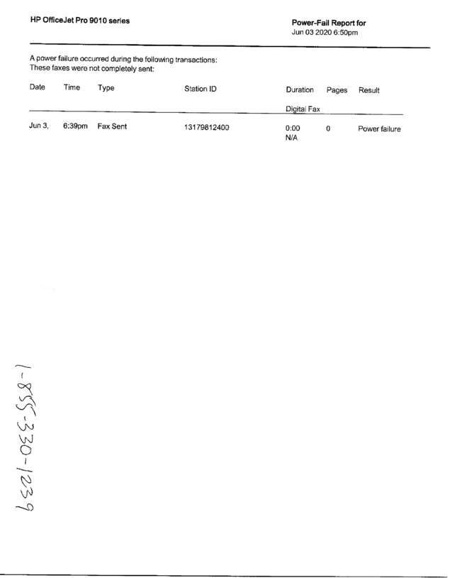 Fax page