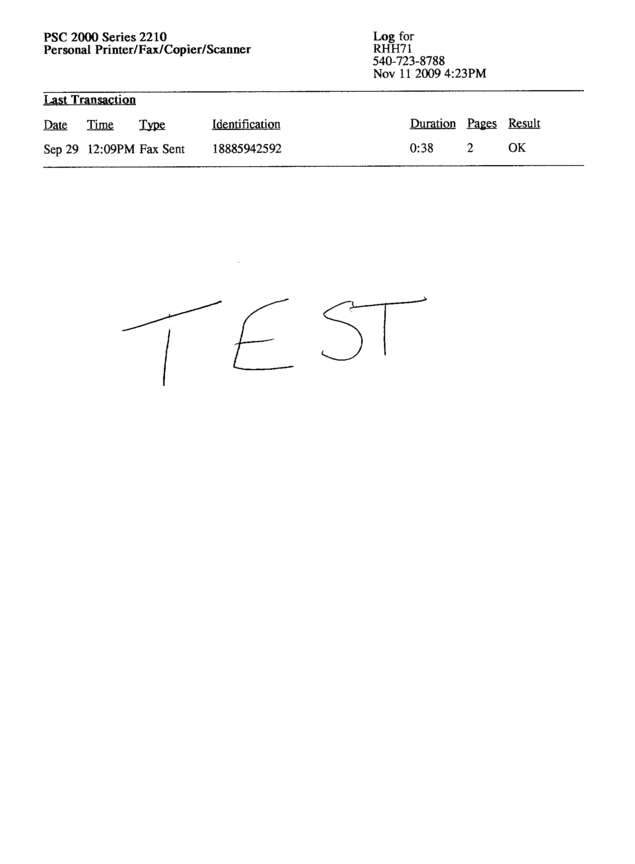 fax page
