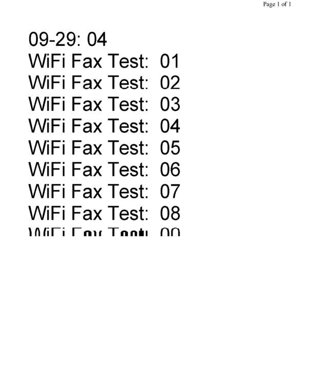 fax page