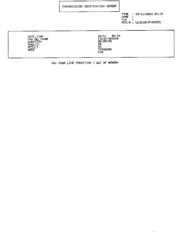 Fax page