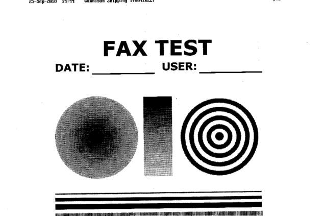 Fax page