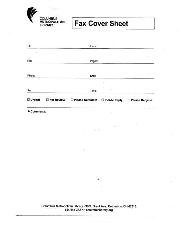 Fax page