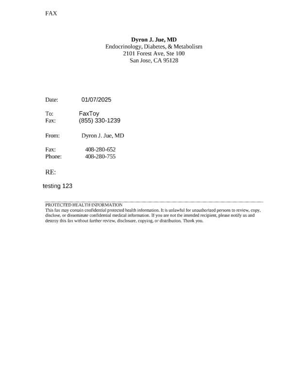 Fax page