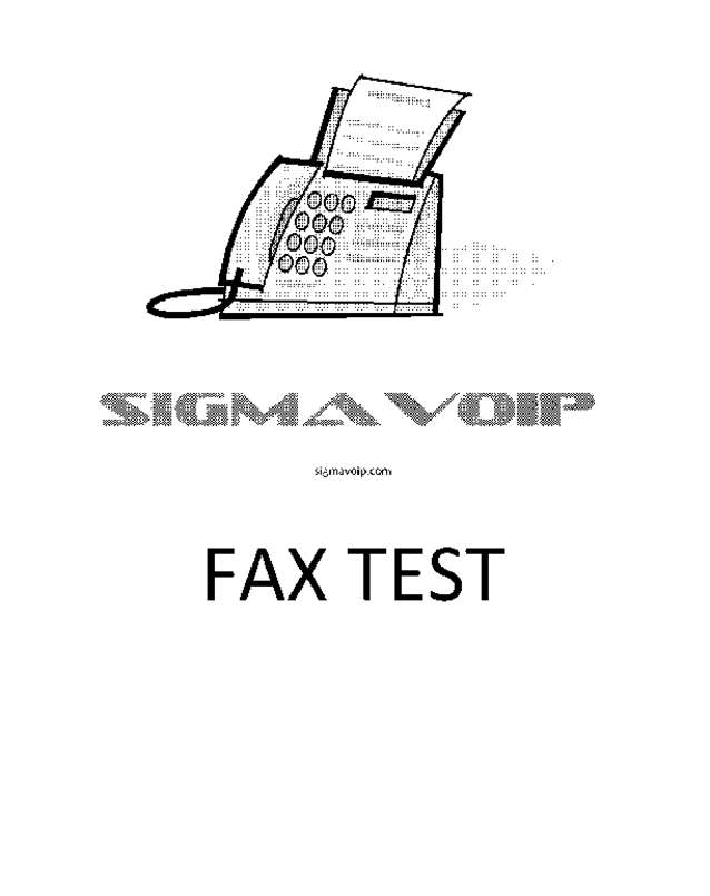 Fax page