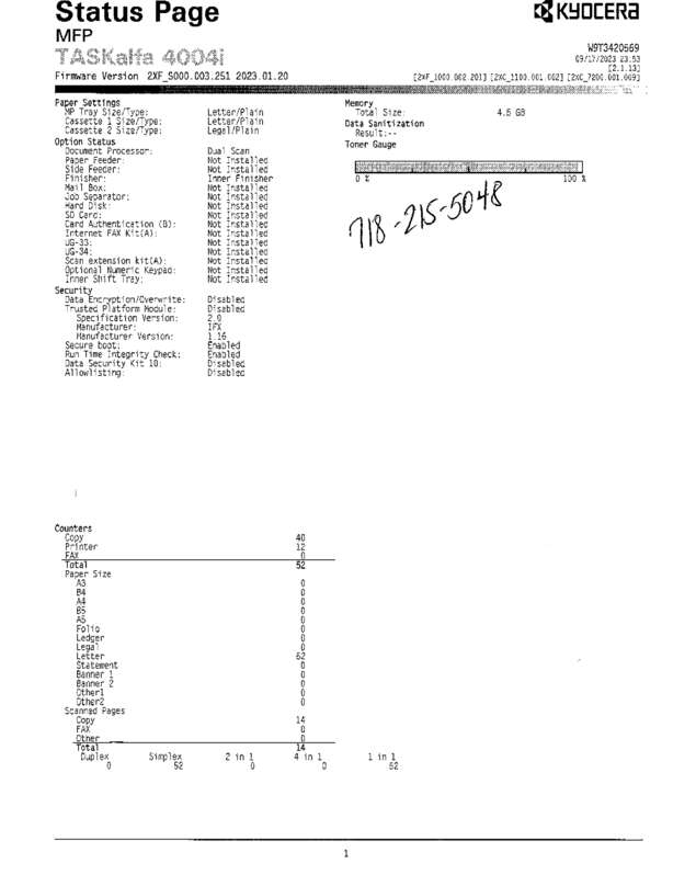 fax page