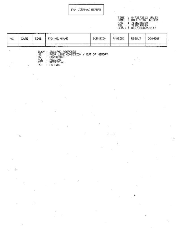 Fax page