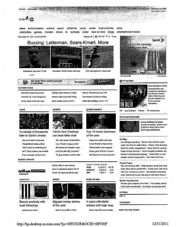 Fax page