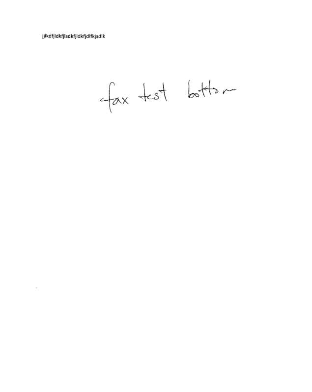 Fax page