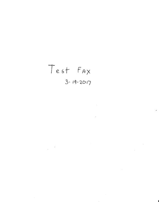 Fax page