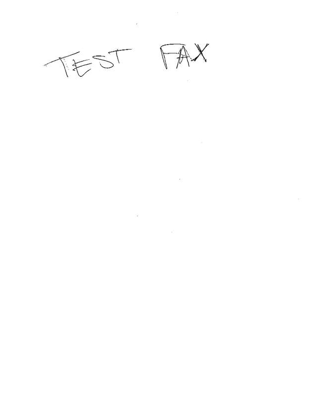 Fax page