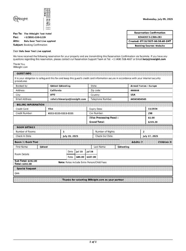 fax page