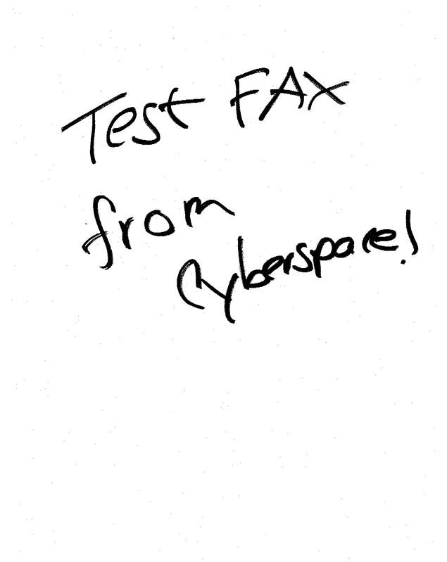 Fax page