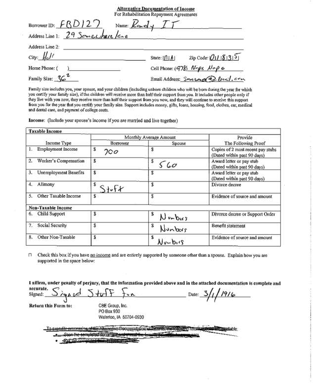 Fax page