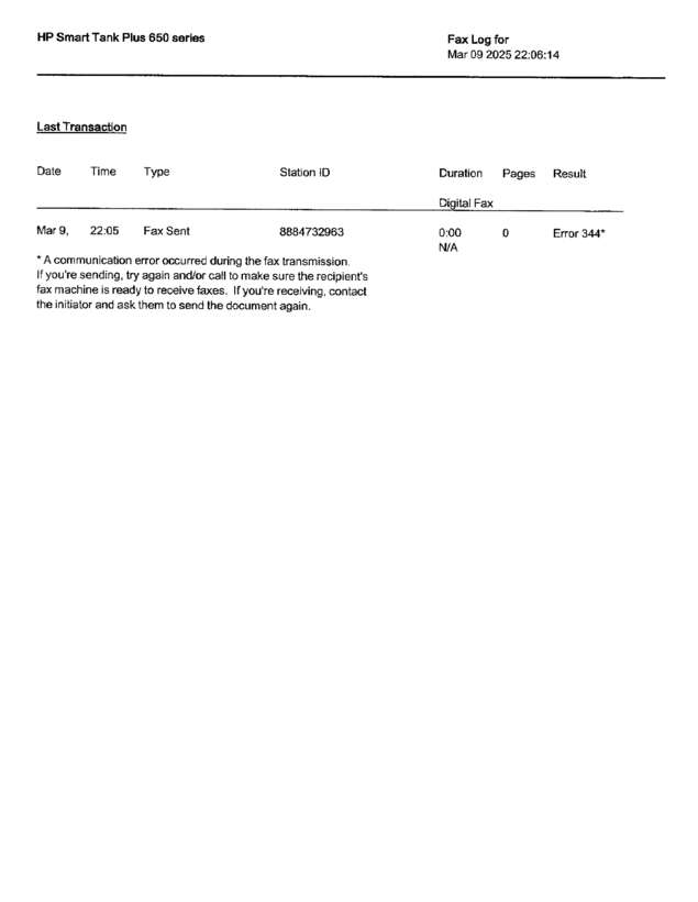 fax page