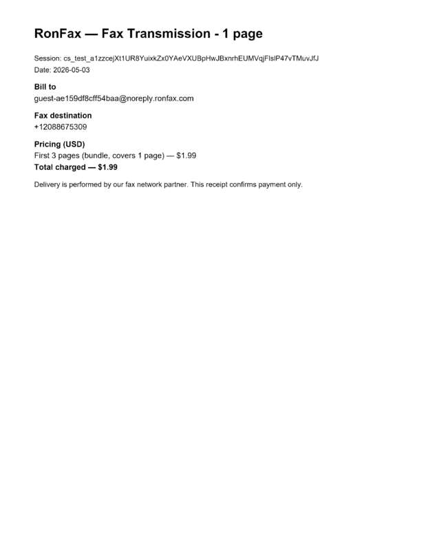 fax page
