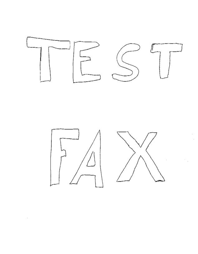 Fax page