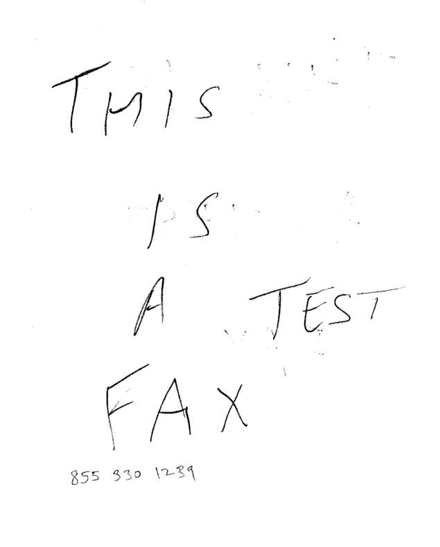 Fax page