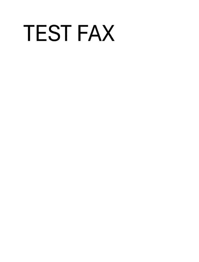 Fax page