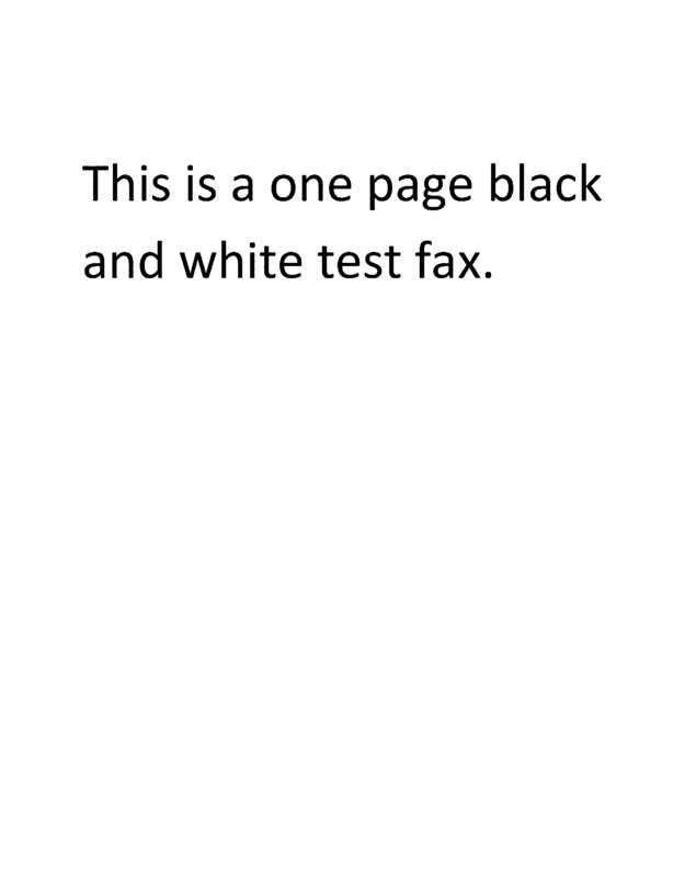 Fax page