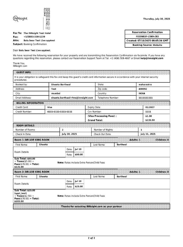 fax page