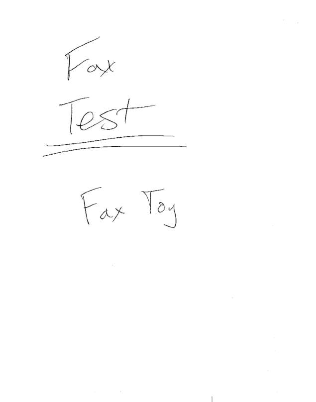Fax page
