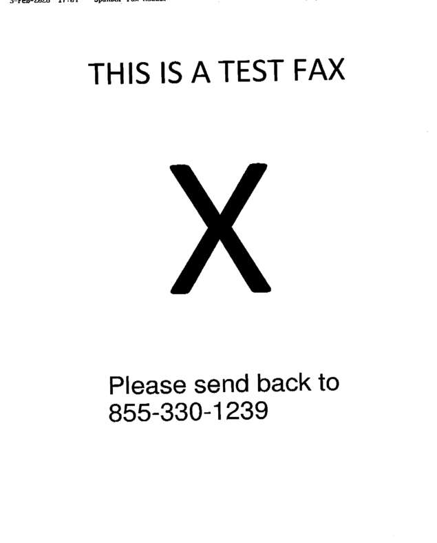 fax page