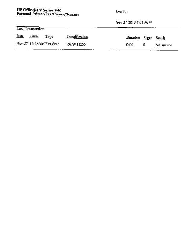Fax page