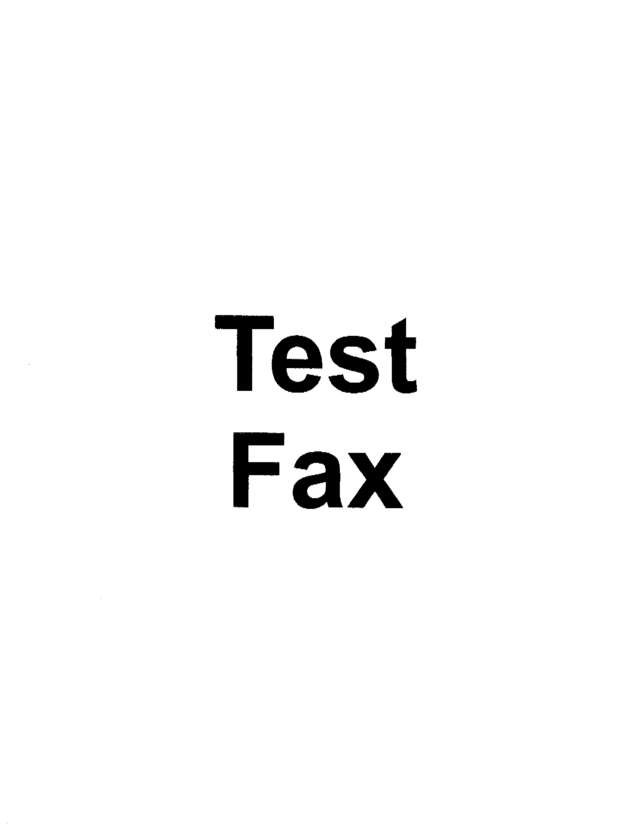 Fax page
