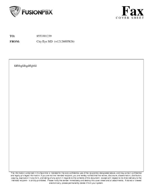 Fax page
