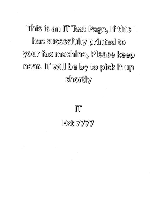 fax page