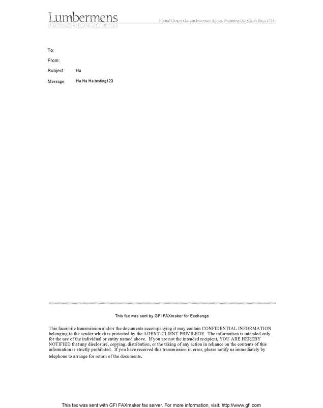 Fax page