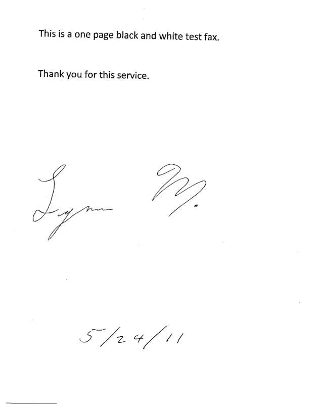 Fax page