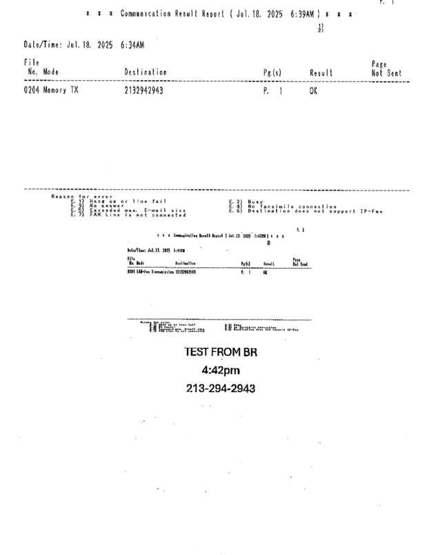 fax page
