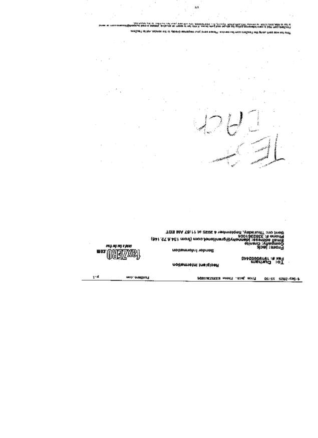 Fax page