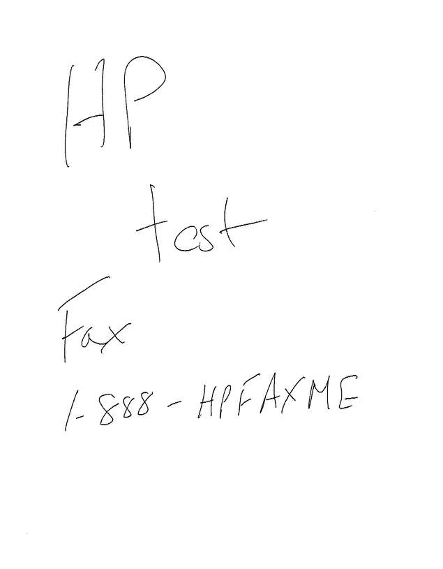 Fax page