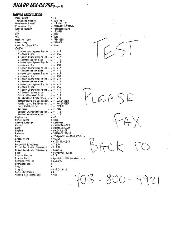 fax page