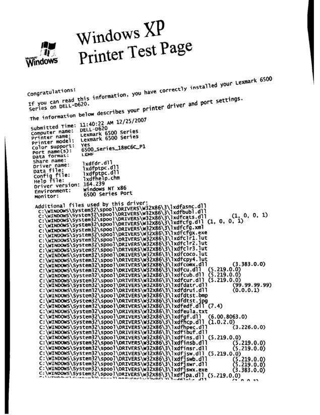 Fax page