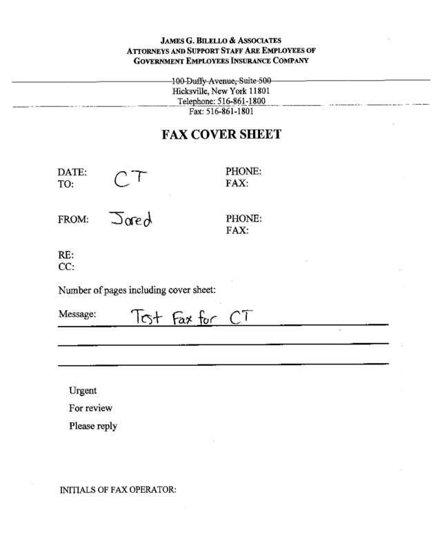 Fax page