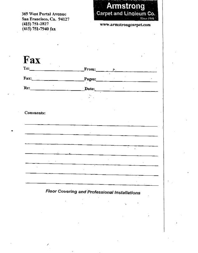 Fax page