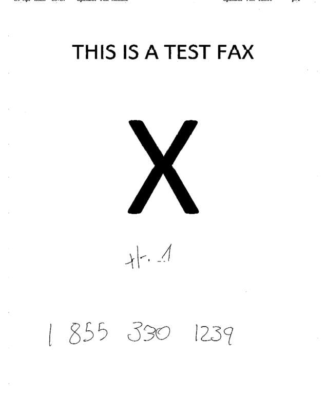 Fax page