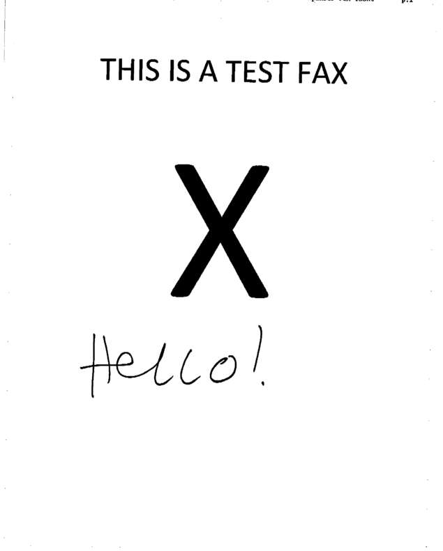 fax page