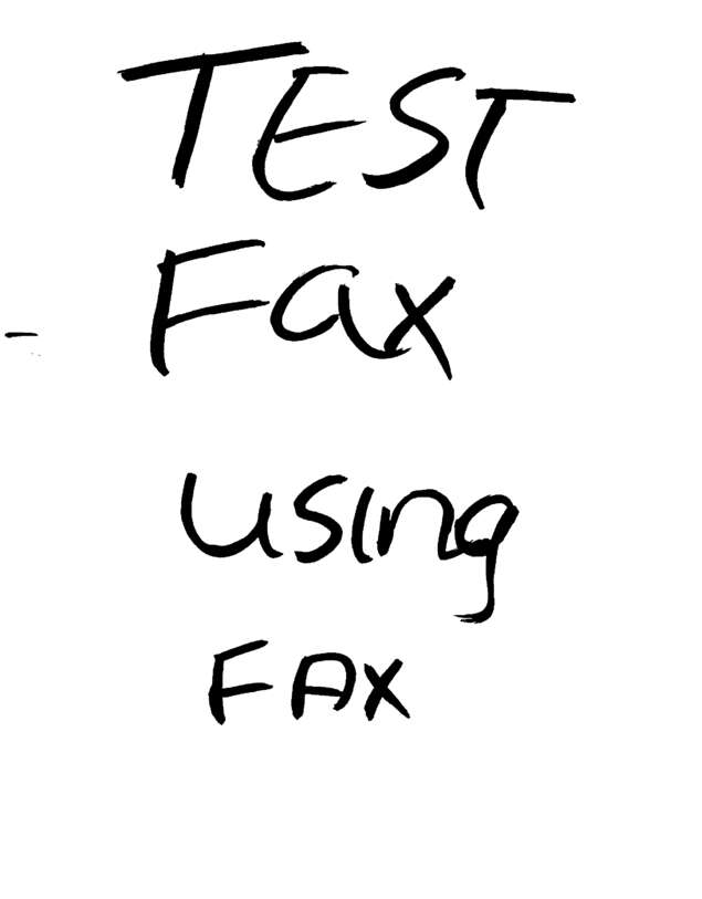 Fax page