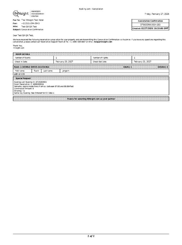 Fax page