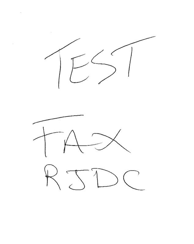Fax page