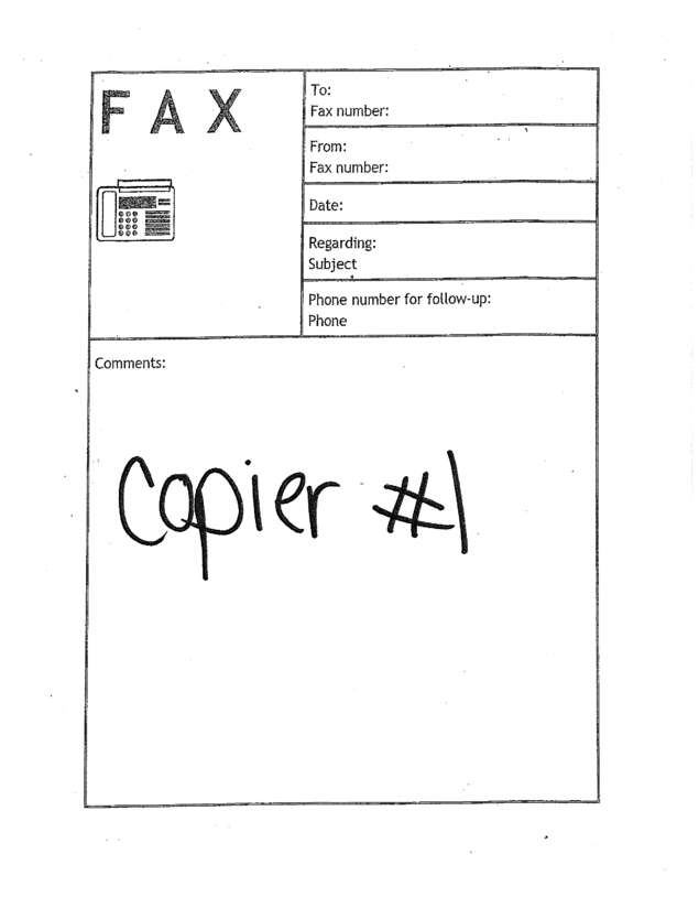 Fax page