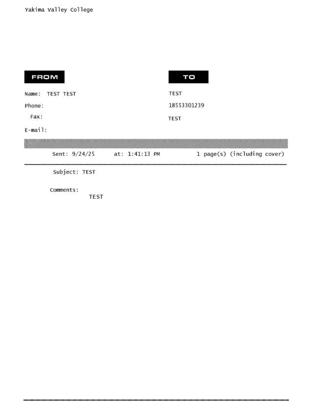 fax page