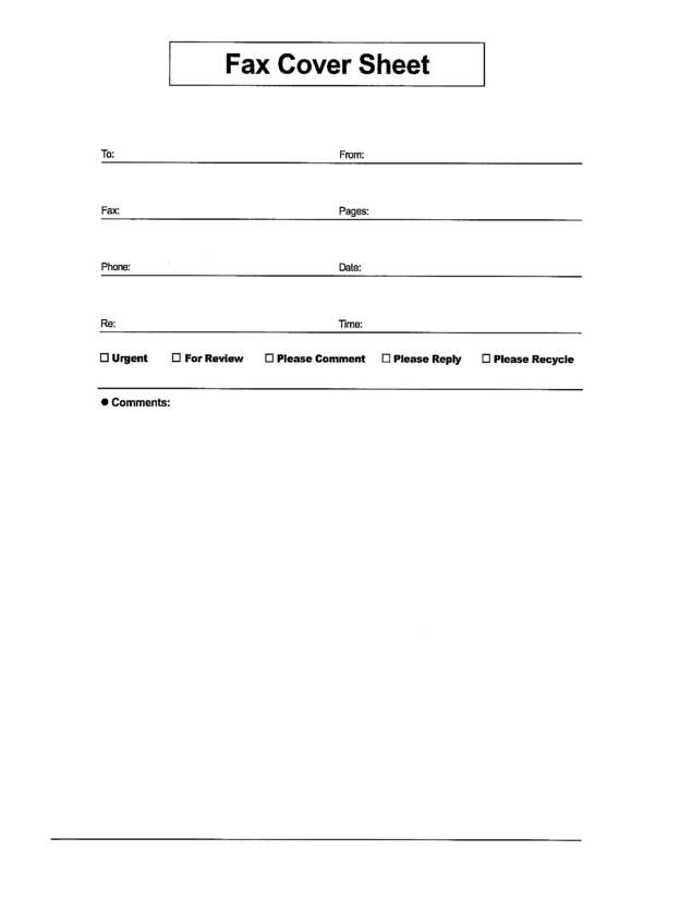 Fax page