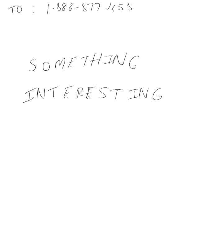 Fax page